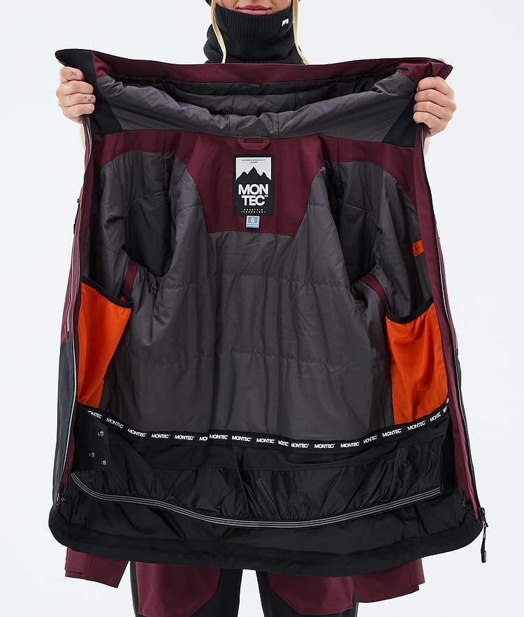 Montec Moss W Snowboardjacka Dam Burgundy/Black Renewed, Image 9 of 9