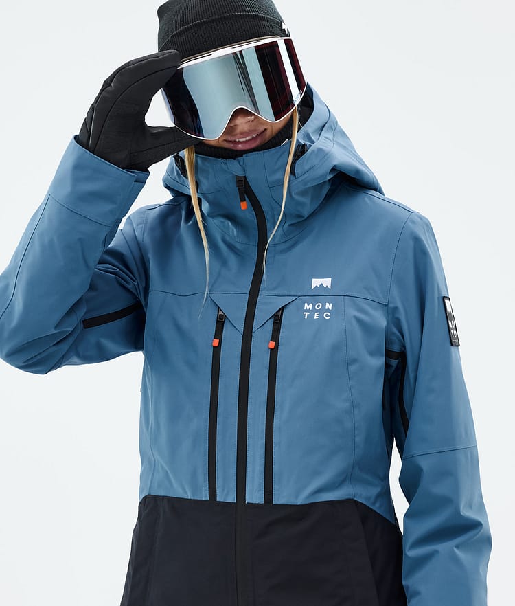 Montec Moss W Snowboardjacka Dam Blue Steel/Black Renewed, Bild 2 av 10