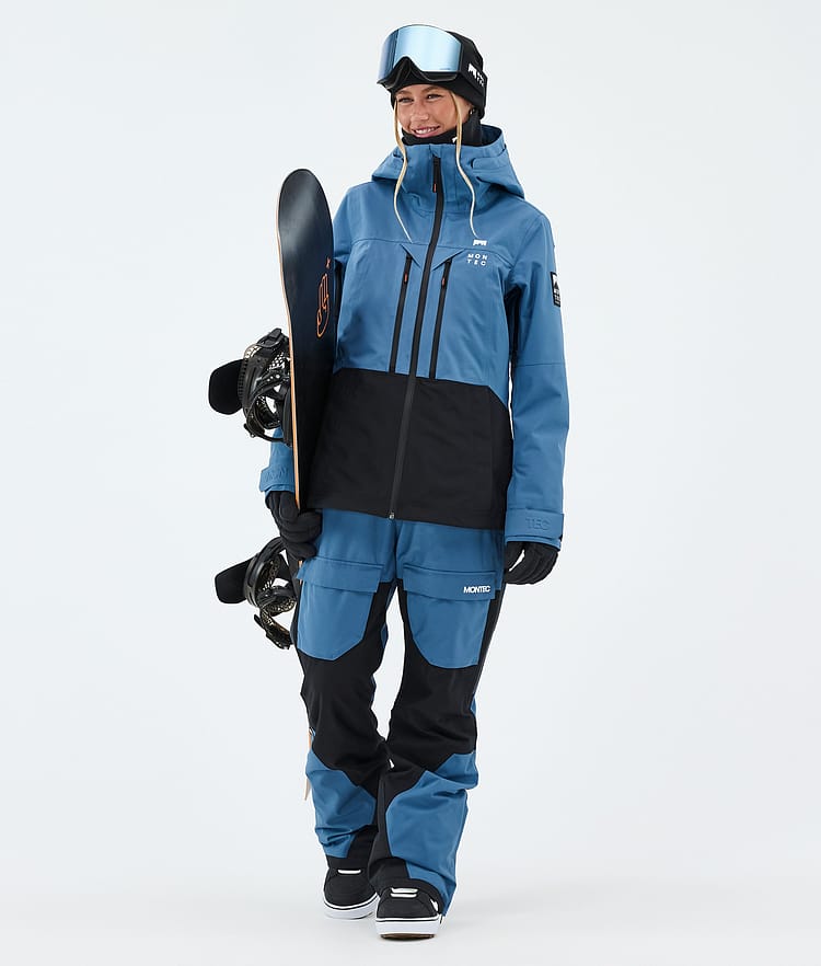 Montec Moss W Snowboardjacka Dam Blue Steel/Black Renewed, Image 2 of 9