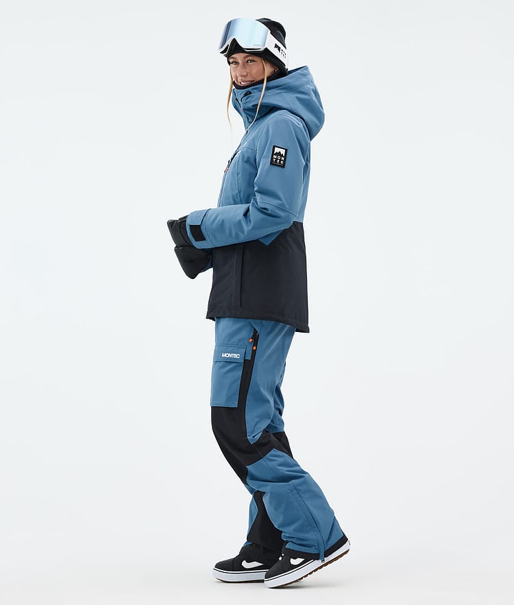 Montec Moss W Snowboardjacka Dam Blue Steel/Black Renewed, Bild 4 av 10