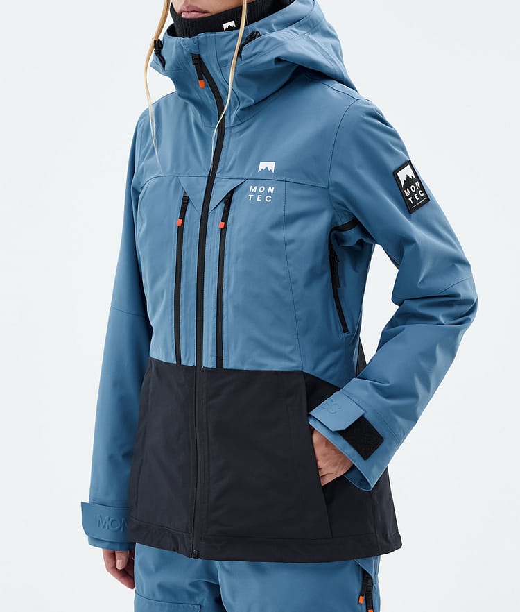 Montec Moss W Snowboardjacka Dam Blue Steel/Black Renewed, Bild 8 av 10