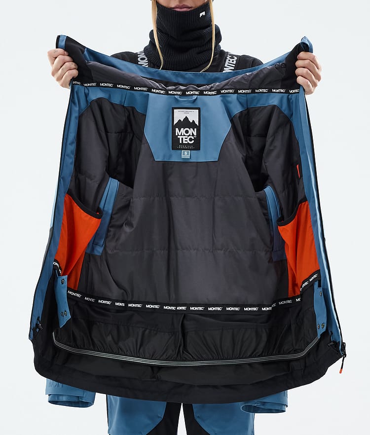 Montec Moss W Snowboardjacka Dam Blue Steel/Black Renewed, Bild 10 av 10