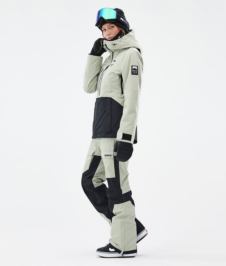 Montec Moss W Snowboardjacka Dam Soft Green/Black Renewed, Bild 4 av 10