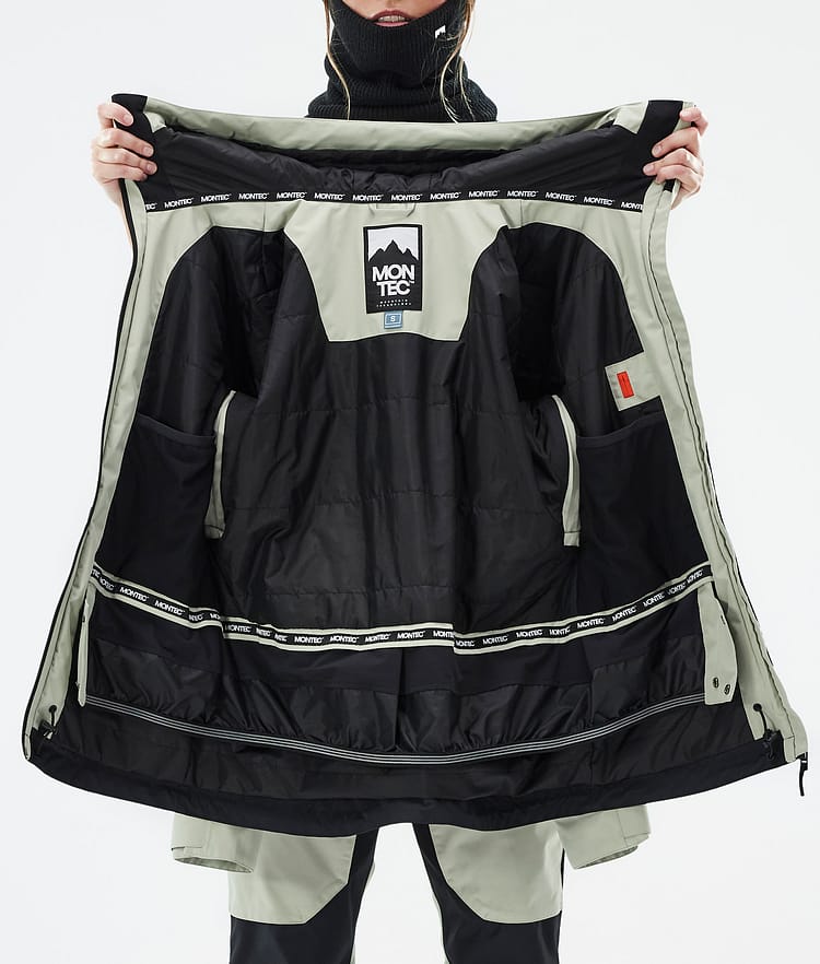 Montec Moss W Snowboardjacka Dam Soft Green/Black Renewed, Bild 10 av 10