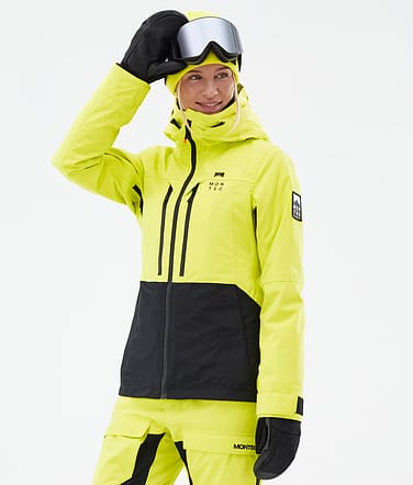 Montec Moss W Snowboardjacka Kvinna Bright Yellow/Black Renewed