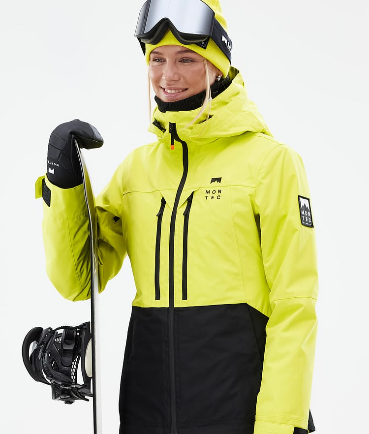 Montec Moss W Snowboardjacka Dam Bright Yellow/Black, Bild 2 av 10