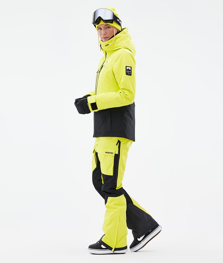 Montec Moss W Snowboardjacka Dam Bright Yellow/Black Renewed, Bild 4 av 10