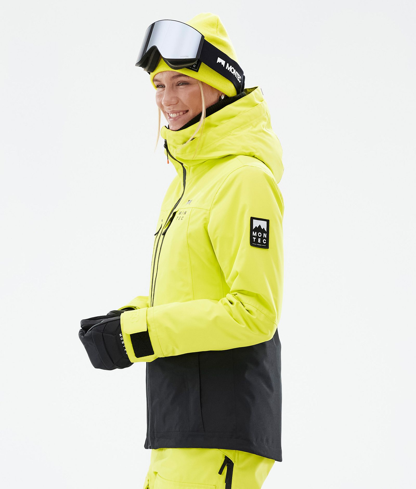 Montec Moss W Snowboardjacka Dam Bright Yellow/Black Renewed, Bild 6 av 10