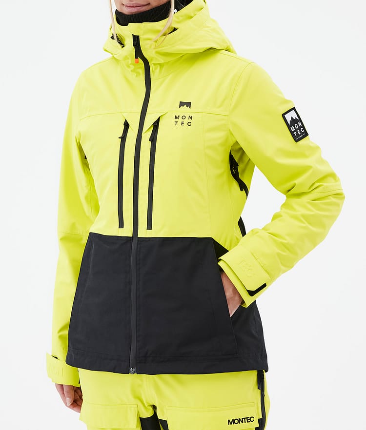 Montec Moss W Skidjacka Dam Bright Yellow/Black, Bild 8 av 10