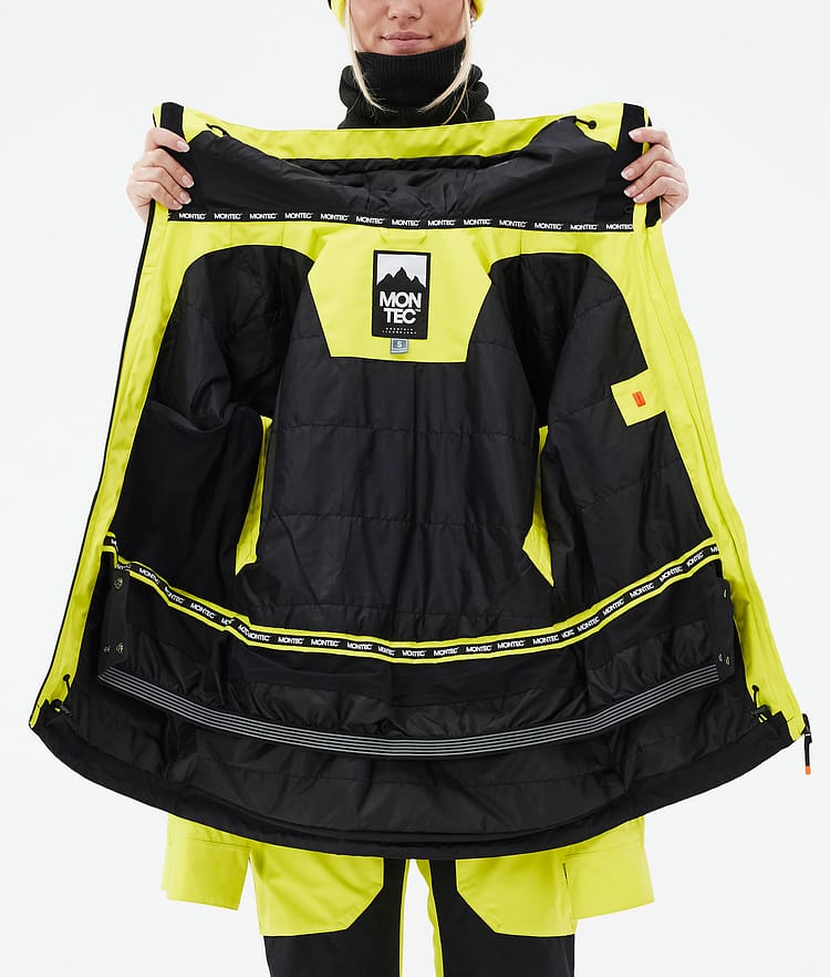 Montec Moss W Skidjacka Dam Bright Yellow/Black, Bild 10 av 10