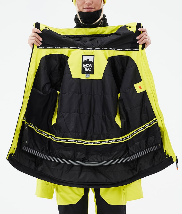 Montec Moss W Snowboardjacka Dam Bright Yellow/Black Renewed, Bild 10 av 10