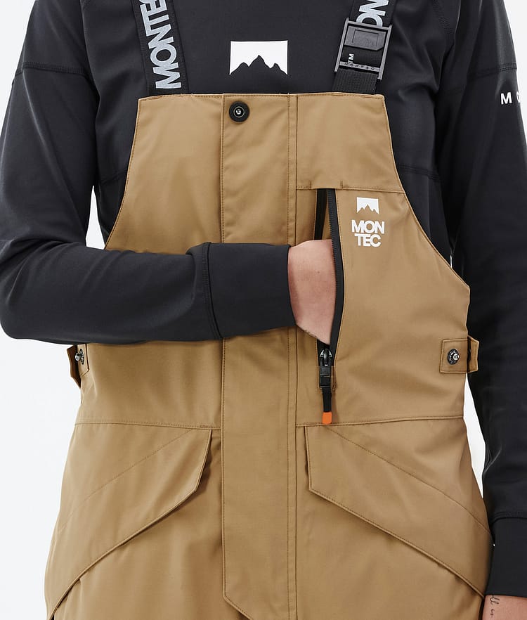 Montec Fawk W Snowboardbyxa Dam Gold, Bild 5 av 6