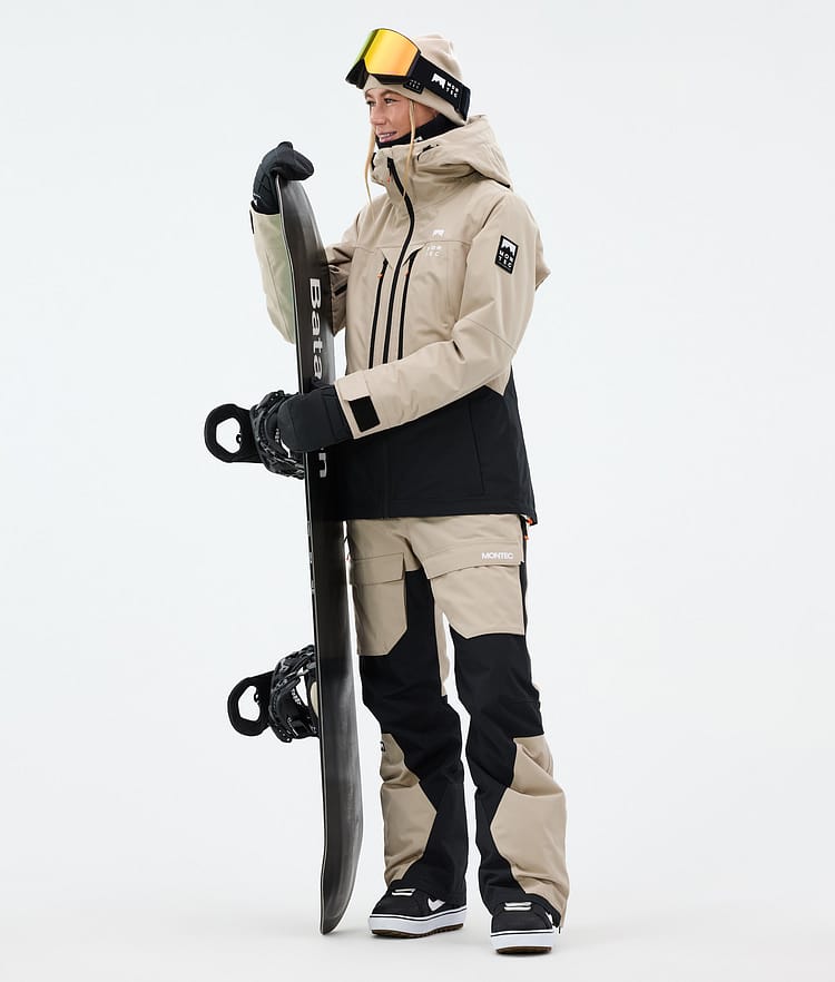 Montec Fawk W Snowboardbyxa Dam Sand/Black Renewed, Bild 3 av 8