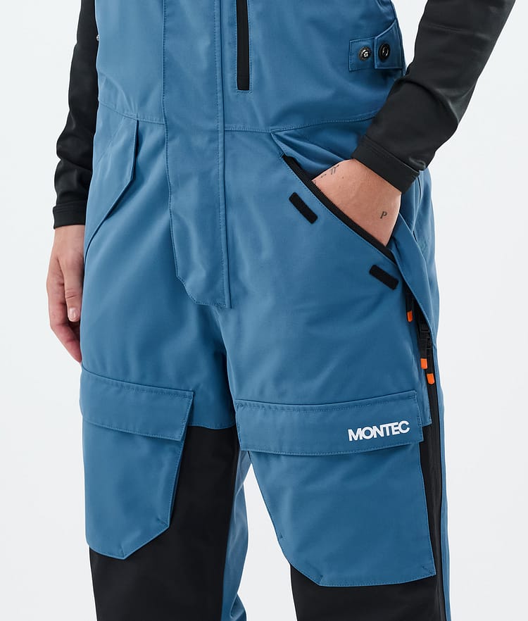 Montec Fawk W Snowboardbyxa Dam Blue Steel/Black Renewed, Bild 5 av 7