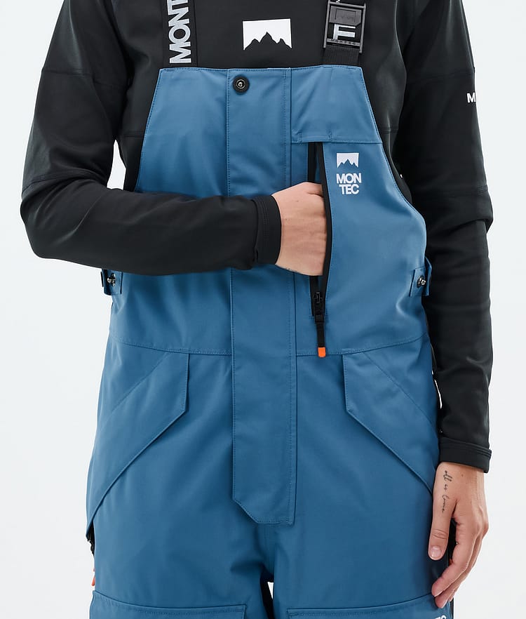 Montec Fawk W Snowboardbyxa Dam Blue Steel/Black Renewed, Bild 6 av 7