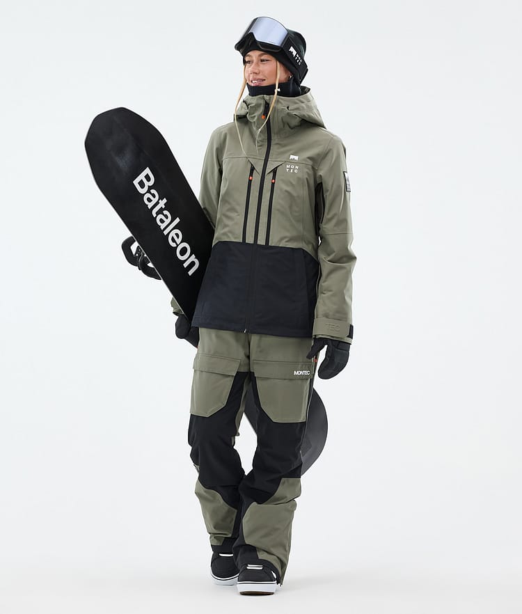 Montec Fawk W Snowboardbyxa Dam Greenish/Black, Bild 2 av 7