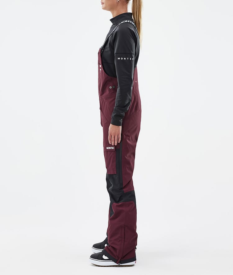 Montec Fawk W Snowboardbyxa Dam Burgundy/Black