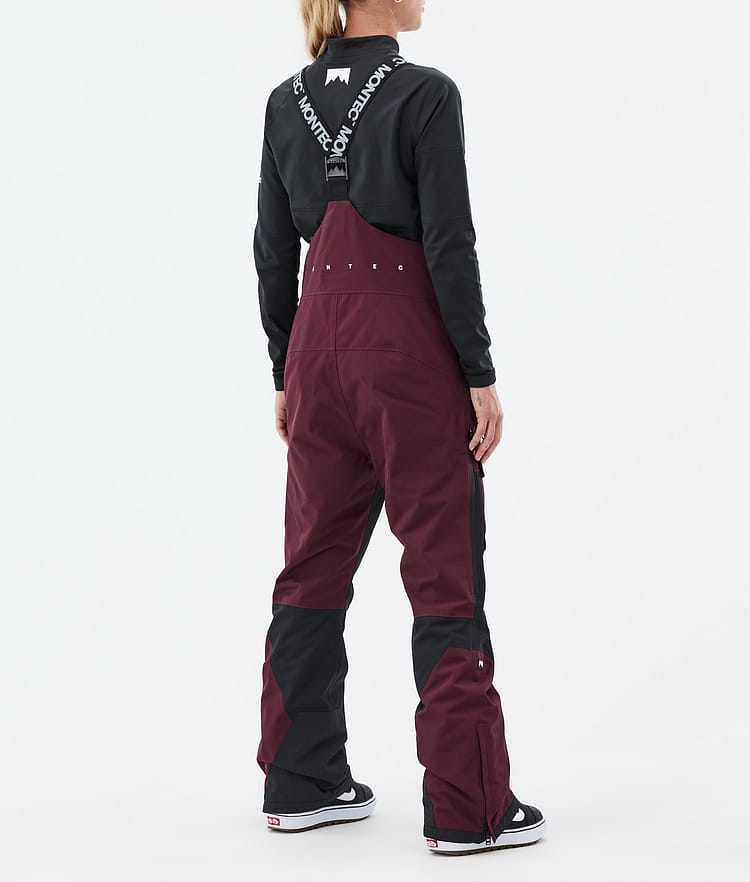 Montec Fawk W Snowboardbyxa Dam Burgundy/Black, Bild 4 av 7