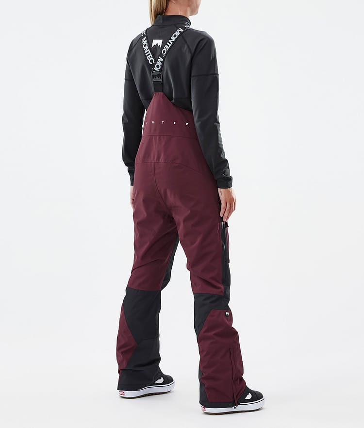 Montec Fawk W Snowboardbyxa Dam Burgundy/Black