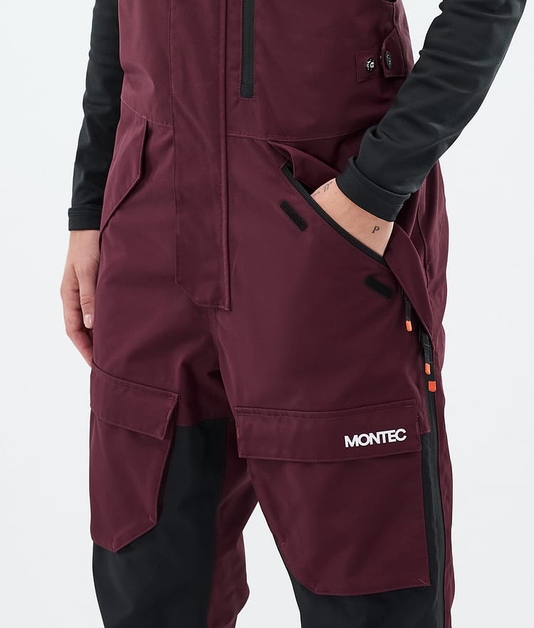 Montec Fawk W Snowboardbyxa Dam Burgundy/Black, Bild 5 av 7