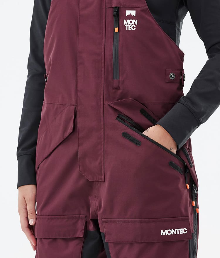 Montec Fawk W Skidbyxa Dam Burgundy/Black