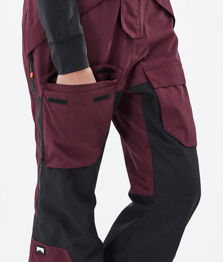 Montec Fawk W Snowboardbyxa Dam Burgundy/Black