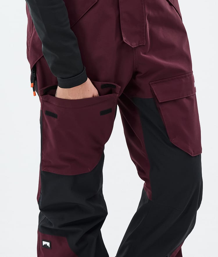 Montec Fawk W Snowboardbyxa Dam Burgundy/Black, Bild 7 av 7