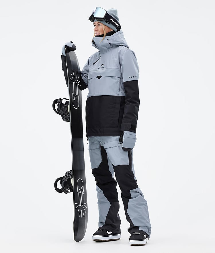 Montec Fawk W Snowboardbyxa Dam Soft Blue/Black Renewed, Bild 2 av 7