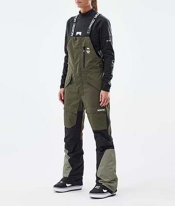 Montec Fawk W Snowboardbyxa Dam Olive Green/Black/Greenish