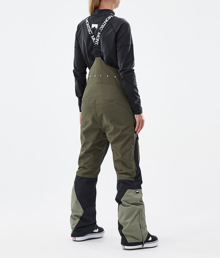 Montec Fawk W Snowboardbyxa Dam Olive Green/Black/Greenish Renewed, Bild 4 av 7