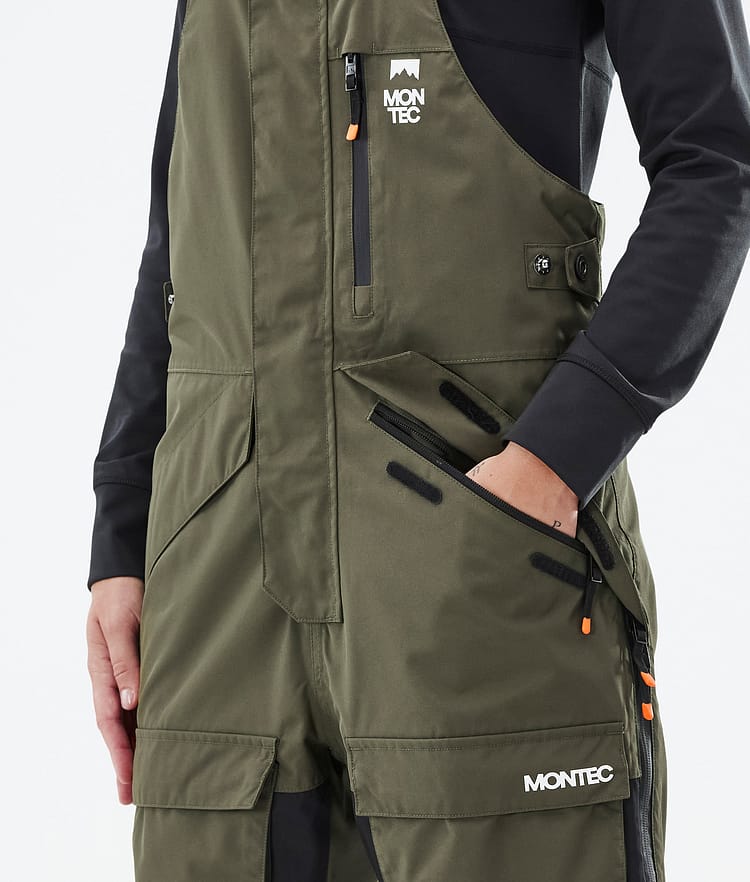 Montec Fawk W Snowboardbyxa Dam Olive Green/Black/Greenish Renewed, Bild 5 av 7