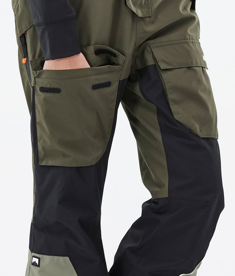Montec Fawk W Snowboardbyxa Dam Olive Green/Black/Greenish Renewed, Bild 7 av 7