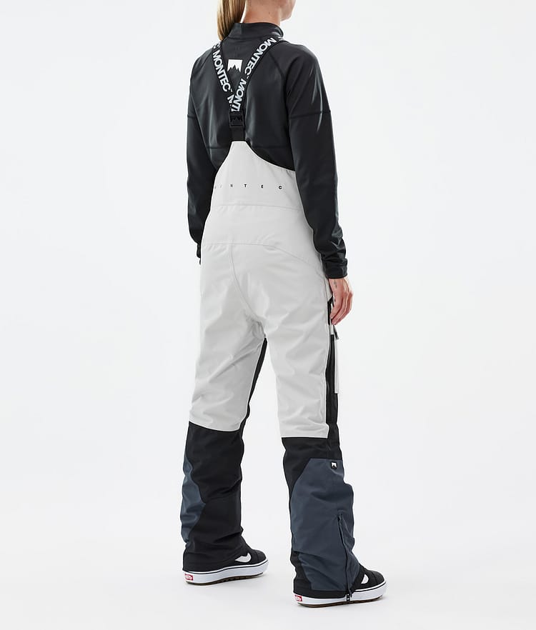 Montec Fawk W Snowboardbyxa Dam Light Grey/Black/Metal Blue, Bild 4 av 7