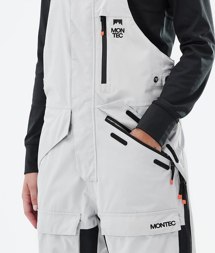 Montec Fawk W Snowboardbyxa Dam Light Grey/Black/Metal Blue, Bild 5 av 7