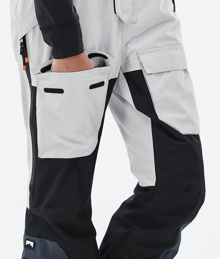 Montec Fawk W Snowboardbyxa Dam Light Grey/Black/Metal Blue, Bild 7 av 7