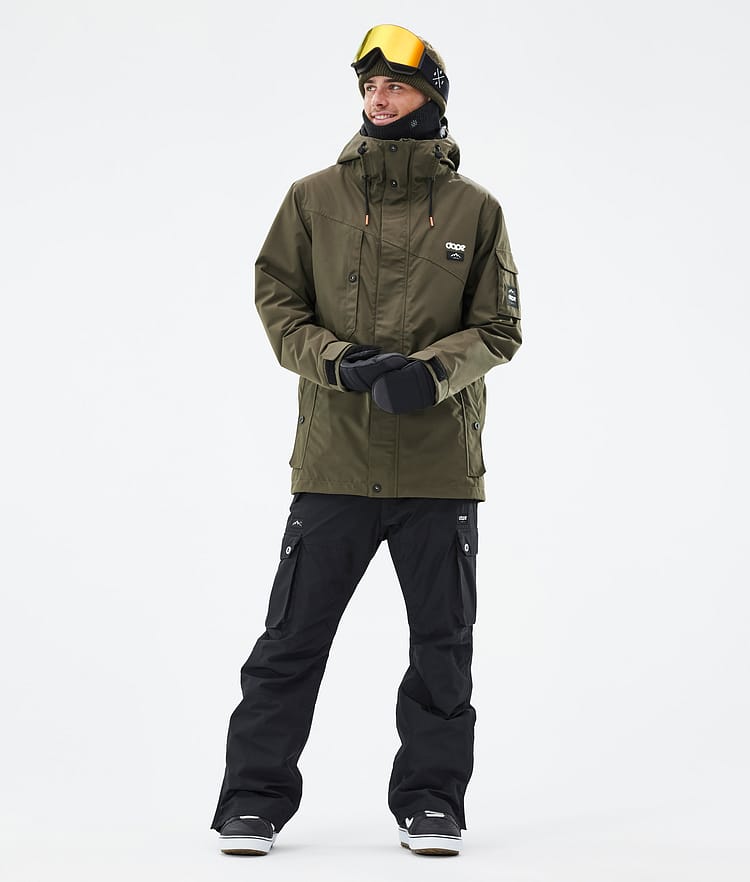 Dope Adept Snowboardjacka Herr Olive Green Renewed, Bild 3 av 9