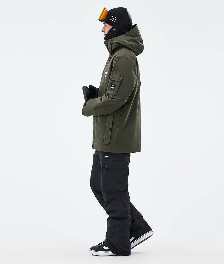 Dope Adept Snowboardjacka Herr Olive Green Renewed, Bild 4 av 9