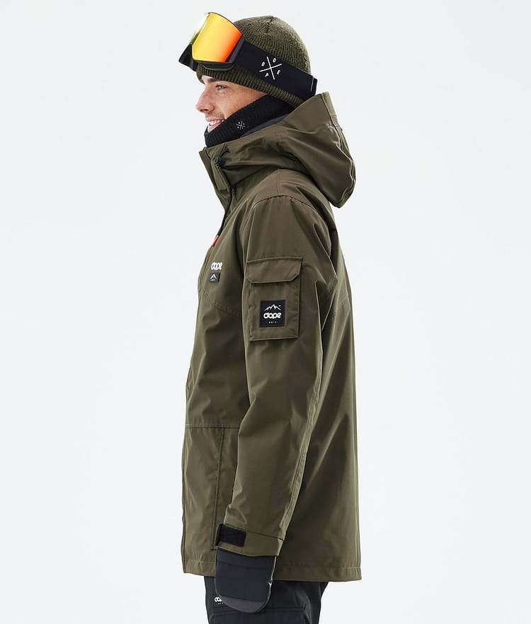 Dope Adept Snowboardjacka Herr Olive Green