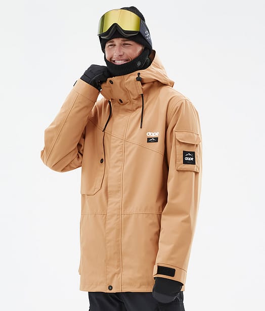 Dope Adept Snowboardjacka Herr Khaki Yellow