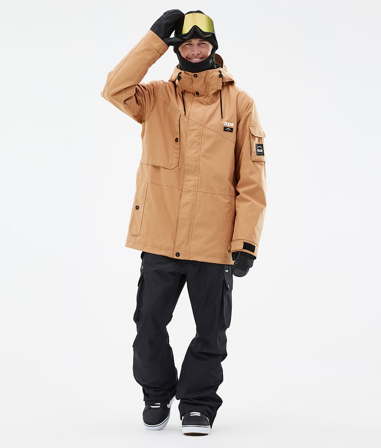 Dope Adept Snowboardjacka Herr Khaki Yellow, Bild 3 av 9