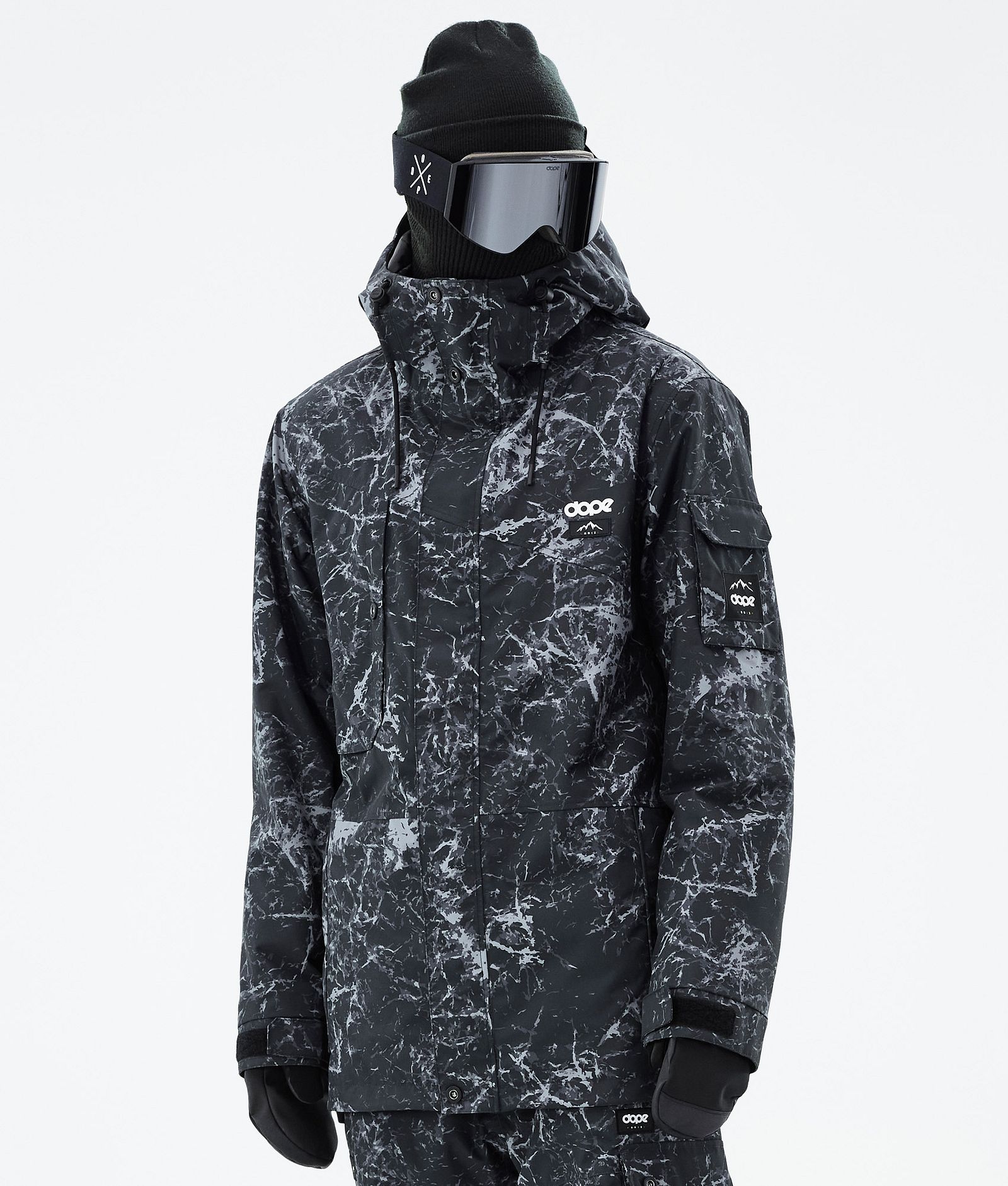 Dope Adept Snowboardjacka Herr Rock Black, Bild 1 av 10