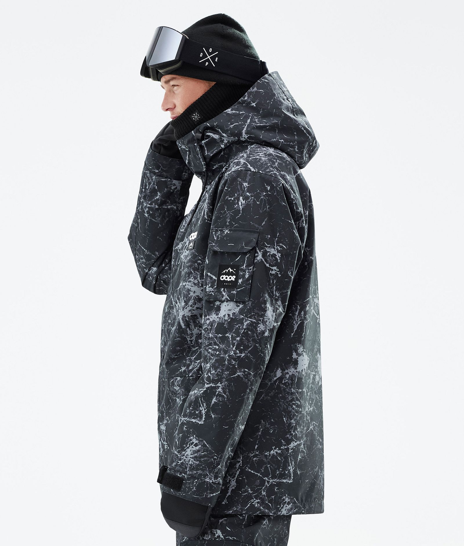 Dope Adept Snowboardjacka Herr Rock Black, Bild 6 av 10