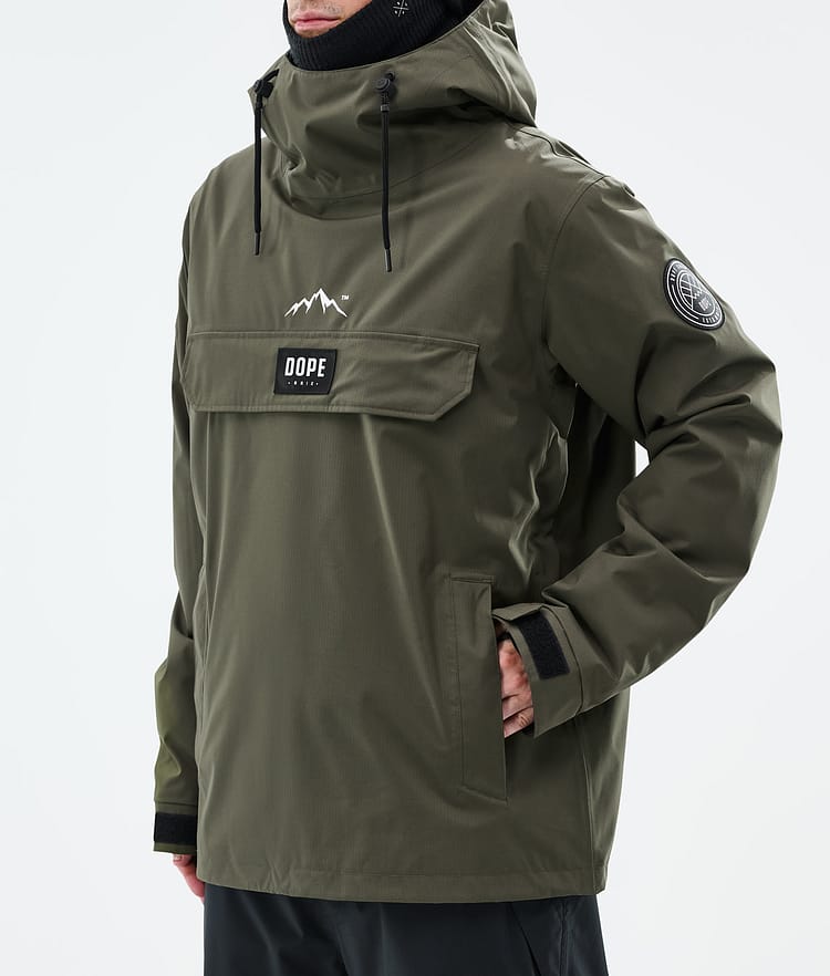 Dope Blizzard Snowboardjacka Herr Olive Green, Bild 7 av 8