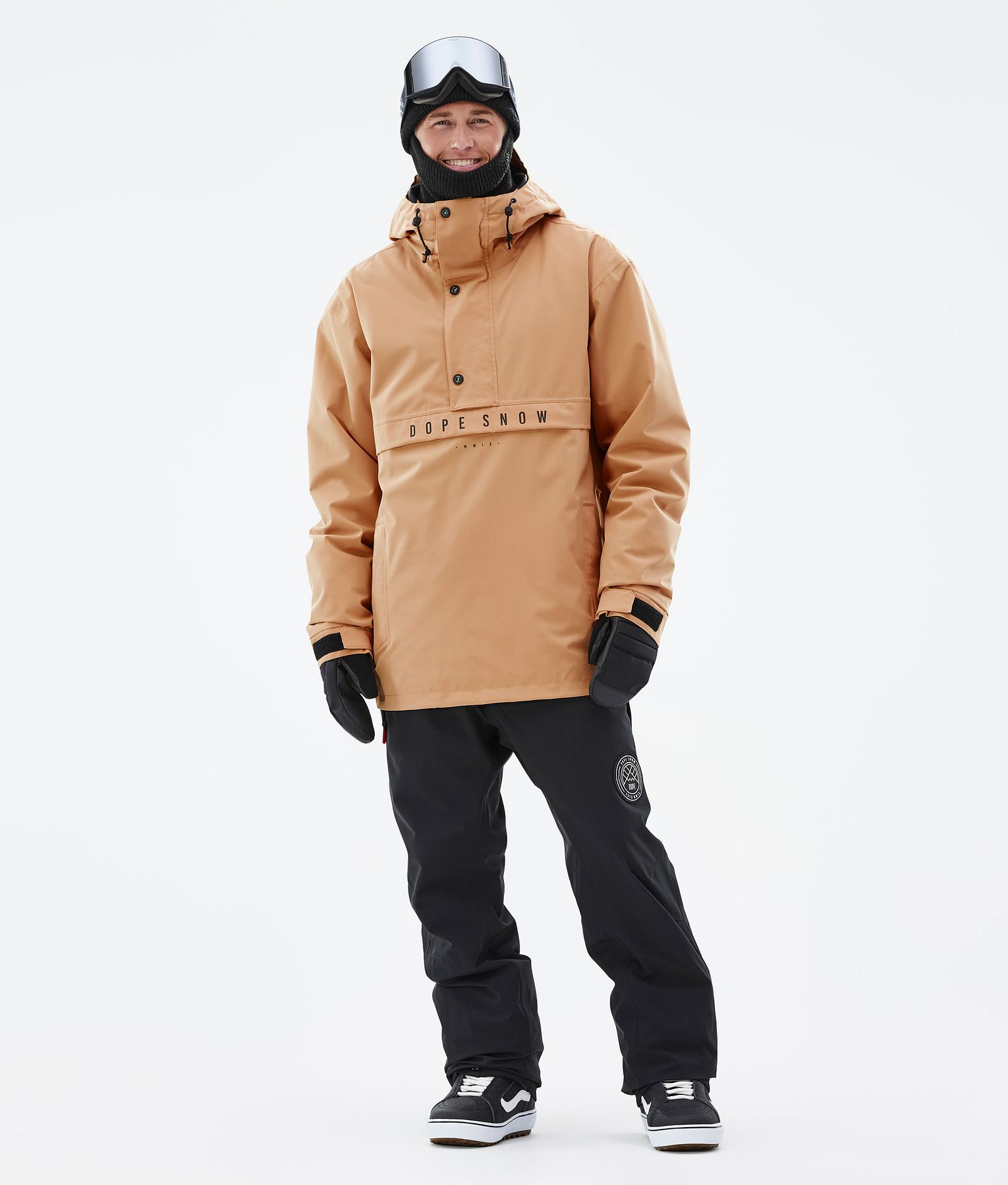 Dope Legacy Snowboardjacka Herr Khaki Yellow Renewed, Bild 3 av 9