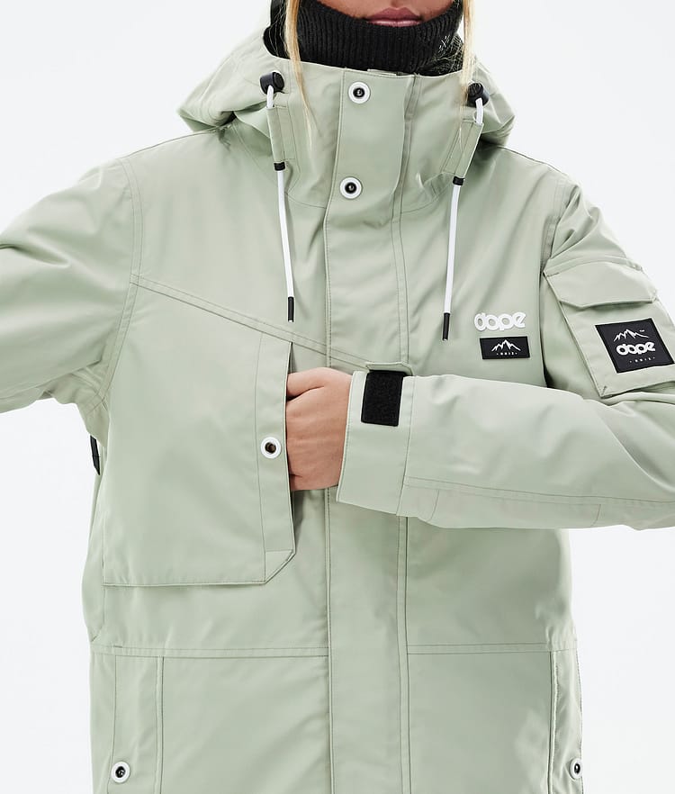 Dope Adept W Snowboardjacka Dam Soft Green Renewed, Bild 9 av 10
