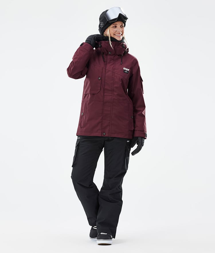 Dope Adept W Snowboardjacka Dam Don Burgundy Renewed, Bild 3 av 8