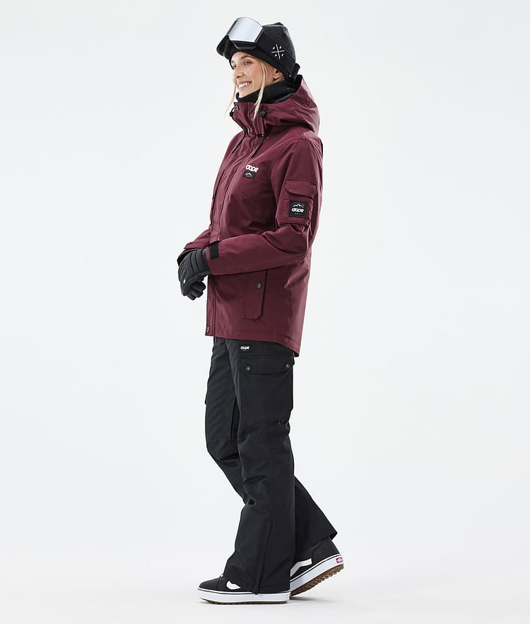 Dope Adept W Snowboardjacka Dam Don Burgundy