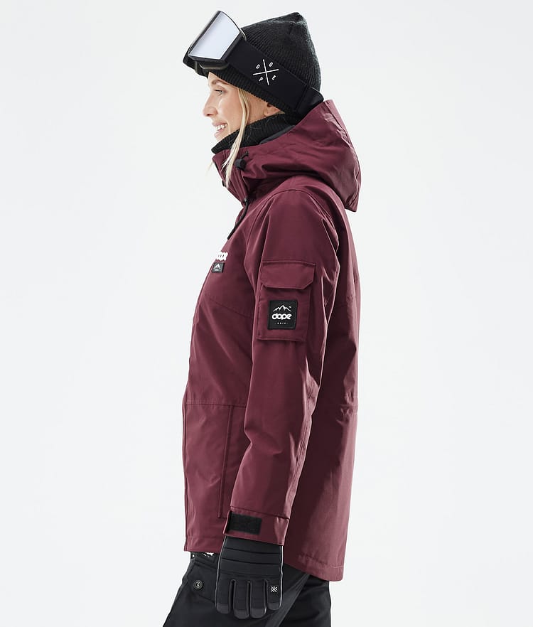 Dope Adept W Snowboardjacka Dam Don Burgundy Renewed, Bild 5 av 8