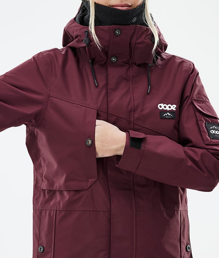 Dope Adept W Snowboardjacka Dam Don Burgundy Renewed, Bild 9 av 8