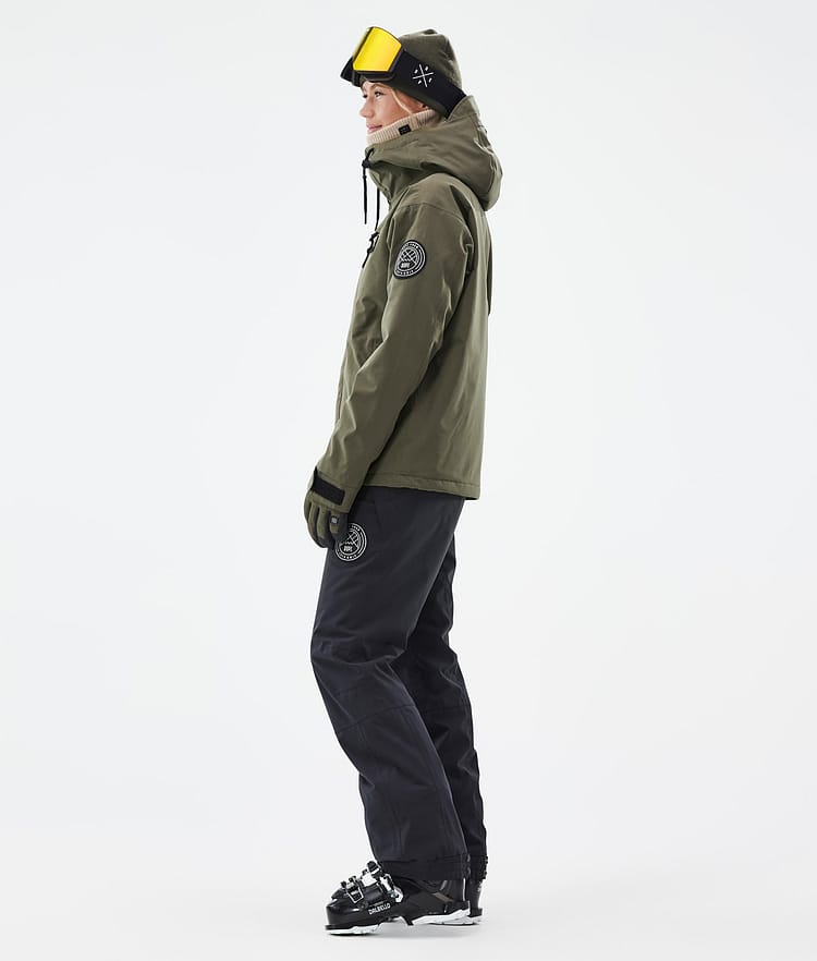 Dope Blizzard W Full Zip Skidjacka Dam Olive Green